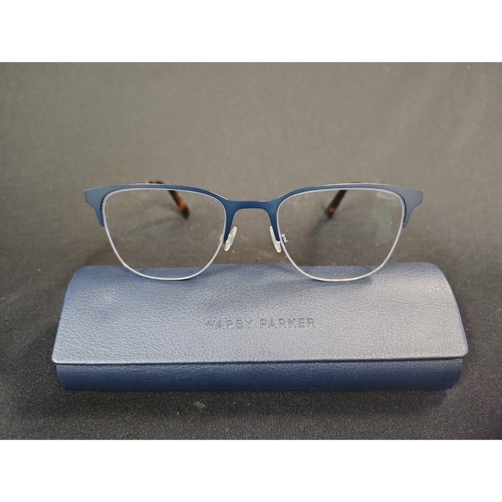Warby Parker Wallis W 2550 Eyeglasses‎ - Matte Blue & Tortoise - 53-20-145